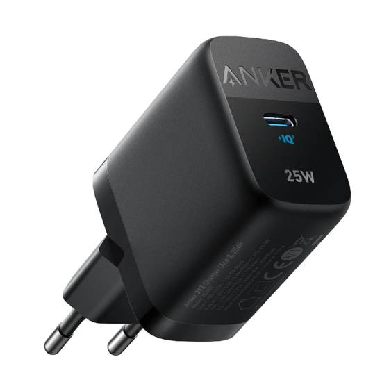 Anker 312 USB-C Charger 25W Supports Samsung Super Fast Charging, MultiProtect Protection, PowerIQ 3.0